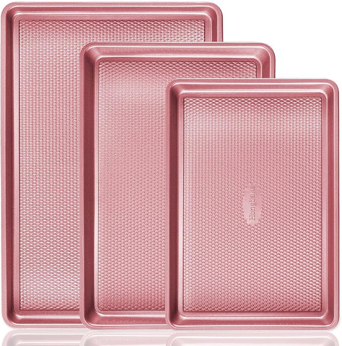 HONGBAKE Baking Sheet Pan Set Cookie Sheets