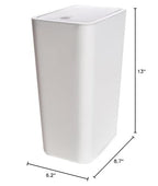 Compact Push-in Trash Can with Lid - Image 4