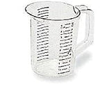 Rubbermaid Commercial Products Bouncer Clear Measuring Cup 4-Cup/1-Quart Clear - Image 2