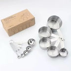 Premium No Rust 10-Piece Stainless Steel Measuring Cups & Spoons Set, Cups and by Unknown