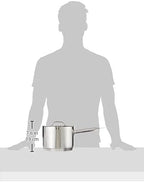 Winco Heavy-Duty Stainless Steel Sauce Pan - Image 3