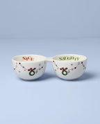 Lenox Merry Grinchmas Porcelain Double Christmas Dip Bowl - Image 2