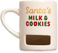 Pearhead Santa's Milk & Cookies Christmas Mug, Holiday Home Décor, 9 oz by Pearhead