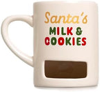 Pearhead Santa's Milk & Cookies Christmas Mug, Holiday Home Décor, 9 oz by Pearhead