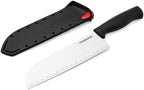 Farberware EdgeKeeper Santoko Knife, 7-inch Santoku, Stainless Steel - Image 2