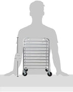 New Star Foodservice 36510 Commercial-Grade Aluminum 10-Tier Sheet Pan/Bun Pan - Image 10