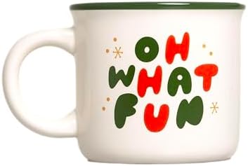 Pearhead Oh What Fun Christmas Camper Mug, Holiday Coffee Cup, 15 oz by Pearhead