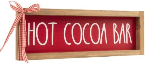 Christmas Hot Cocoa Bar Sign, Table, Shelf, Wall Decor for Indoor by flangairy