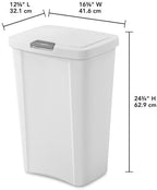 STERILITE 10458004 Touch Can, 13 Gallon - Image 2