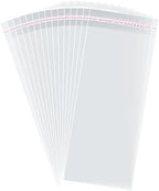 4x9 In Cookie Bags Clear Self Sealing Cellophane Treat Bags 200Pcs by Morepack