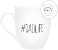 Pearhead Large Dad Life Mug, Ceramic Coffee Cup by Pearhead