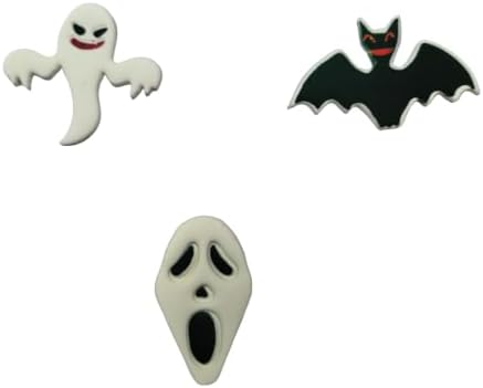 Halloween Cakes Decorations 15pcs Edible Ghost Bat Face Shaped Hard Sugar Icing Decorations Cupcake Toppers for Baking Cookie Ice Cream Candy Decoration - Image 2