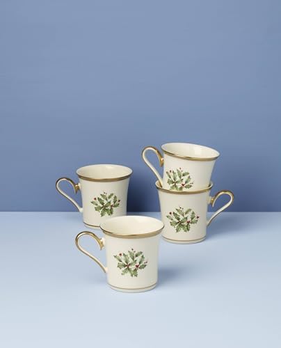 Lenox Holiday Christmas Porcelain Mug Set for 4, 12oz - Image 3