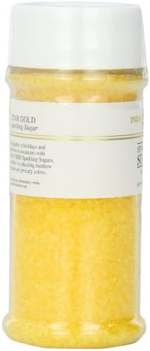 India Tree Gold Sparkling Sugar, 7.5 oz | Vibrant Decorating Sugar for Cakes, Cookies & Holiday Desserts - Image 4