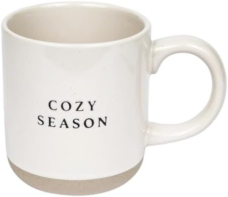 Sweet Water Decor Cozy Season Stoneware Coffee Mug | Fall and Winter Novelty Coffee Mugs | Microwave & Dishwasher Safe | 14oz Coffee Cup | Holiday Gift by SweetWaterDecor
