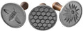 Nordic Ware Honeybee Cookie Stamps (Set of 3), Sturdy Cast Aluminium Cookie Stamp Set, Cookie Press Set Made in the USA, Sturdy and Durable Biscuit Maker Press Set by NordicWare