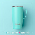 Swig Life 22oz Travel Mug, Insulated Tumbler with Handle and Lid, Cup Holder Friendly, Dishwasher Safe, Stainless Steel, Travel Coffee Cup, Insulated Mug with Lid (Be Mine) - Image 3