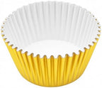 100 Gold Foil Cupcake Liners, Muffin Liners or Baking Cups for Desserts, Muffins, Cupcakes and More Treats; Grease Proof, No Smell, Food Grade, Nut Serving Containers (Gold 100) - Image 5