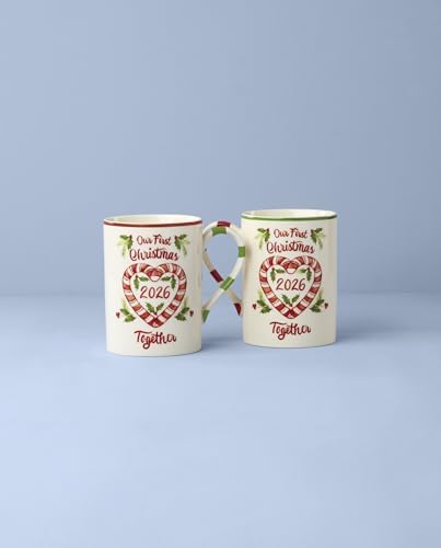 Lenox Holiday Our First Christmas Together Christmas Mug Set for 2, 16oz - Image 3
