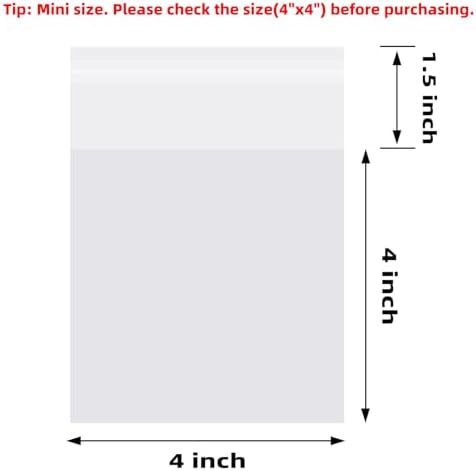 4x4 In Cookie Bags Clear Self Sealing Cellophane Treat Bags 200Pcs - Image 2