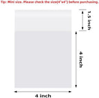 4x4 In Cookie Bags Clear Self Sealing Cellophane Treat Bags 200Pcs - Image 2