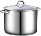 Cook N Home Stockpot with Lid, Basics Stainless Steel Soup Pot - Image 9