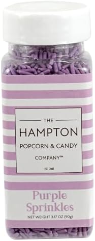 Purple Sprinkles Jimmies 3.17 oz, Sprinkles For Cake Decorating, Cake Sprinkles, Sprinkles For Baking, Ice Cream & More, The Hampton Candy Company - Image 4