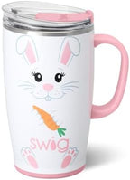 Swig Life 18oz Insulated Travel Mug with Handle & Lid, Easter Bunny by SwigLife