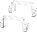 mDesign Small 2-Tier Plastic High-Rise Bathroom Cabinet Organizer by mDesign