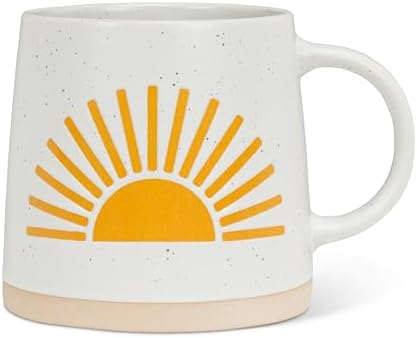 Abbott Collection Wide Base Mug with Sun by AbbottCollection