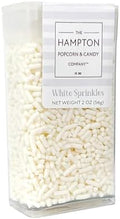 White Sprinkles Jimmies 2 oz, Sprinkles For Cake Decorating, Baking, Ice Cream & More, The Hampton Candy Company by TheHamptonPopcornCandyCompany