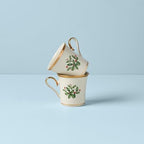 Lenox Hosting the Holidays Holly Porcelain Christmas Mug Set for 2, 14oz - Image 3