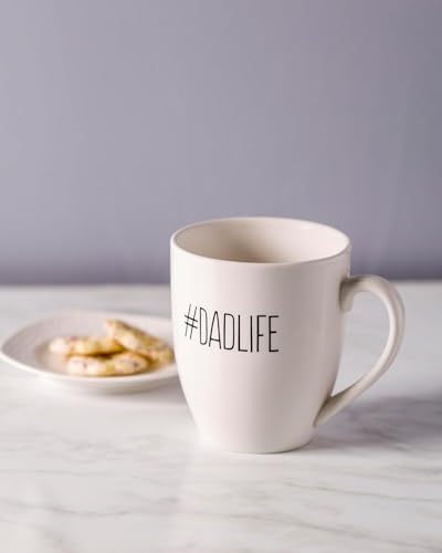 Pearhead Large Dad Life Mug, Ceramic Coffee Cup - Image 6