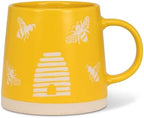 Abbott Collection Wide Base Mug with Bees by AbbottCollection