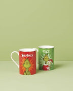 Lenox Grinchmas Naughty and Nice Porcelain Christmas Mug Set for 2, 16oz - Image 3