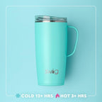 Swig Life 22oz Insulated Travel Mug with Handle & Lid, Boo Crew Ghost - Image 3