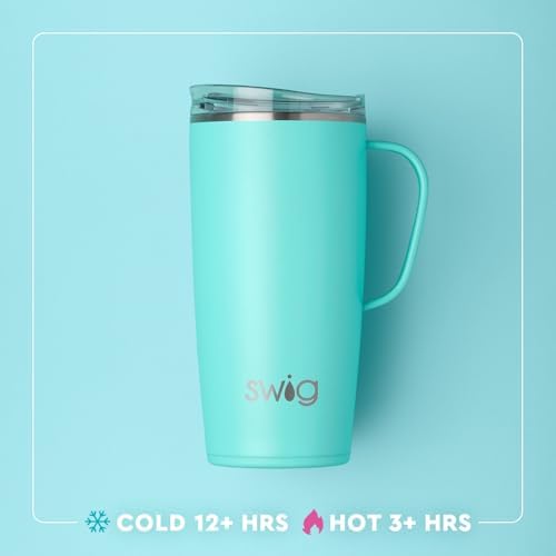 Swig Life 22oz Insulated Travel Mug with Handle & Lid, Boo Crew Ghost - Image 3
