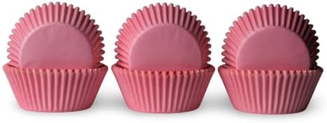 200 Paper Cupcake Liners, Muffin Liners or Baking Cups for Desserts, Muffins, Cupcakes and More Treats; Grease Proof, No Smell, Food Grade, Nut Serving Containers (Pink) - Image 5