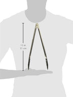 Winco Coiled Spring Extra Heavyweight Stainless Steel Utility Tong - Image 2