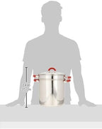 EXCELSTEEL 12 Qt Multifunction Stainless Steel Pasta Cooker - Image 6