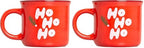 Pearhead Ho Ho Ho Christmas Camper Mug, Holiday Coffee Cup, Christmas Home Décor, Holiday Gifts, Seasonal Coffee Mug, Stocking Stuffer Gift Ideas, Microwave And Dishwasher Safe (Pack of 2) by Pearhead