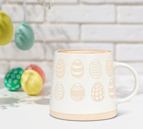 Abbott Collection Wide Base Mug with Patterned Eggs - Image 3