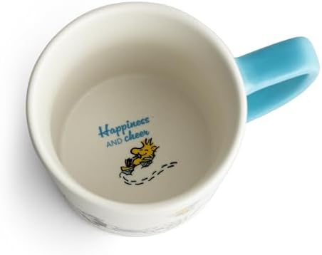 DaySpring - Peanuts - Christmastime is Here Ceramic Mug, 14oz, Blue - Image 4