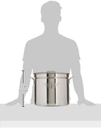 Bayou Classic 1124 24-qt Stainless Stockpot w/Lid And Basket Includes Vented - Image 3