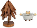 Wooden Tree-Shaped Trivets Set for Coffee Table, Kitchen by YUOYAR