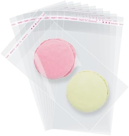 3x5 In Cookie Bags Clear Self Sealing Cellophane Treat Bags 200Pcs by Morepack