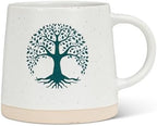 Abbott Collection Wide Base Mug with Tree of Life by AbbottCollection