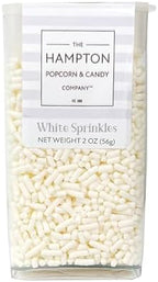 White Sprinkles Jimmies 2 oz, Sprinkles For Cake Decorating, Baking, Ice Cream & More, The Hampton Candy Company - Image 4