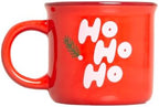 Pearhead Ho Ho Ho Christmas Camper Mug, Red Holiday Coffee Cup, 15 oz by Pearhead