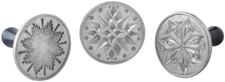 Nordic Ware Starry Night Cookie Stamps (Set of 3), Sturdy Cast Aluminium Cookie Stamp Set, Cookie Press Set Made in the USA, Sturdy and Durable Biscuit Maker Press Set by NordicWare
